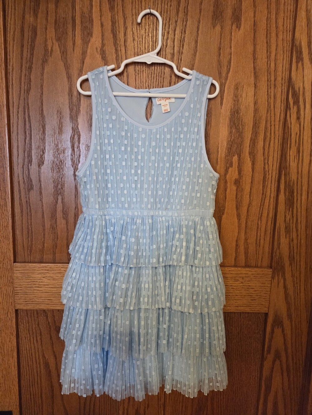 Cat & Jack Baby Blue Tiered Ruffle Dress